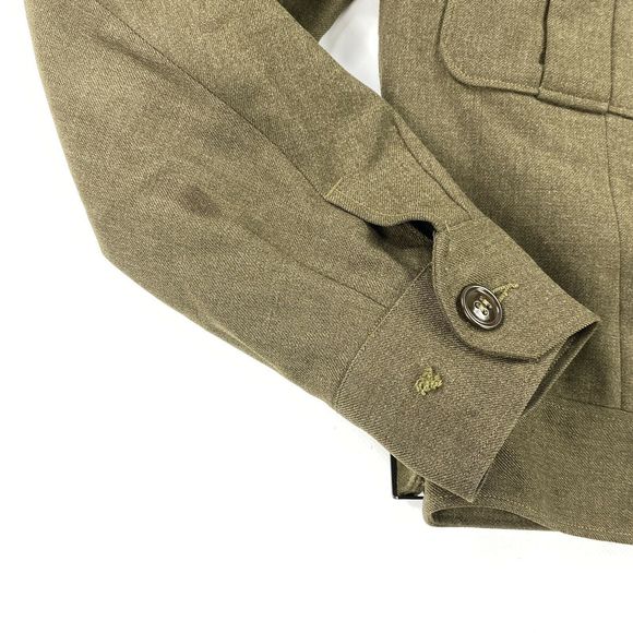 Vintage 40's Eisenhower Ike Wool Military Jacket - Picture 7 of 9